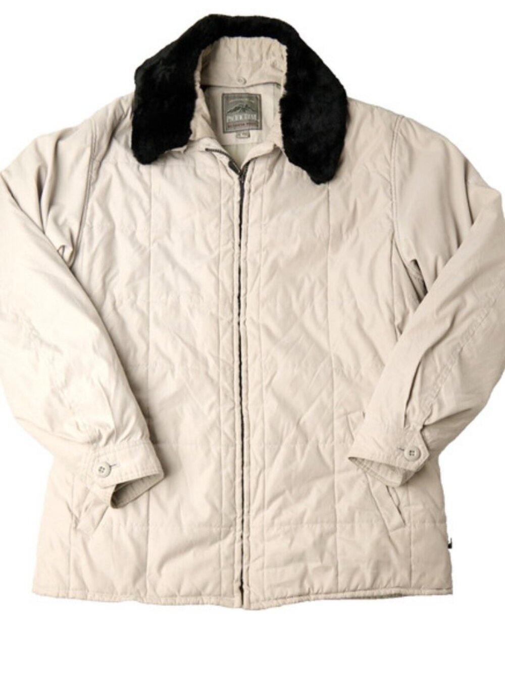 Vintage Pacific Trail Coat Jacket Women's L Outdoor Wear Fur Collar 90s Gorpcore
